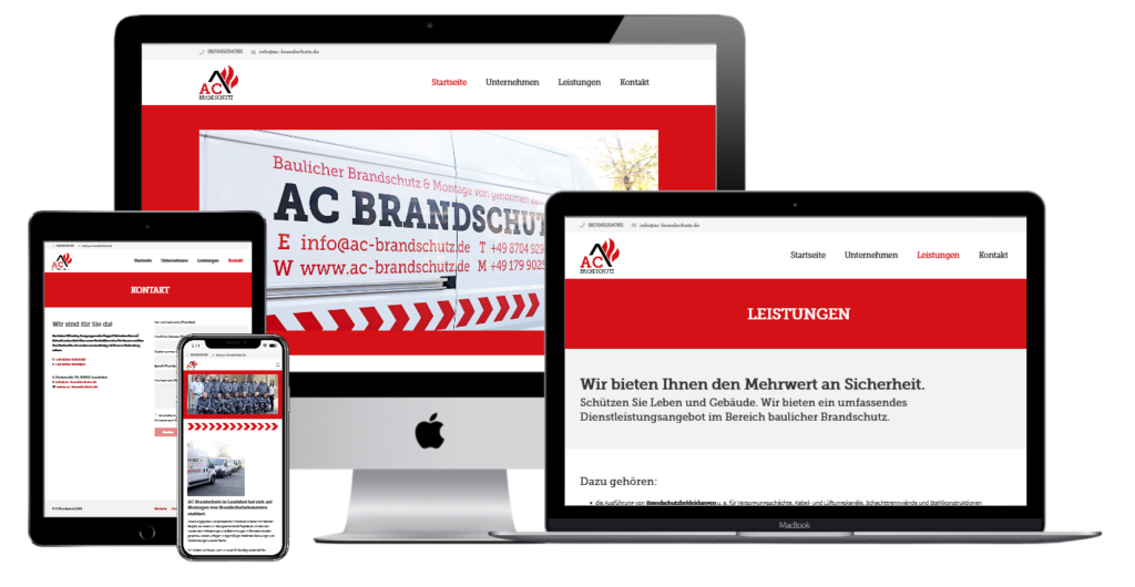 AC Brandschutz Webdesign