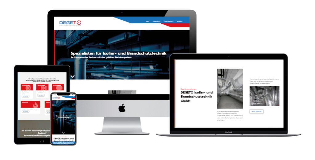 Degeto Isoliertechnik Webdesign