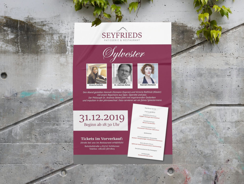 Seyfrieds Restaurant Plakate